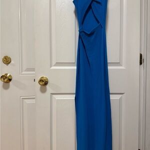 Emory Park One Shoulder Blue Dress